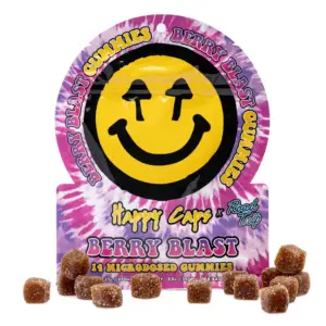 Happy Caps x Road Trip - Microdosed Mushroom Gummies - Berry Blast combo