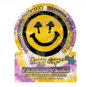 Happy Caps x Road Trip - Microdosed Mushroom Gummies - Passion Fruit front